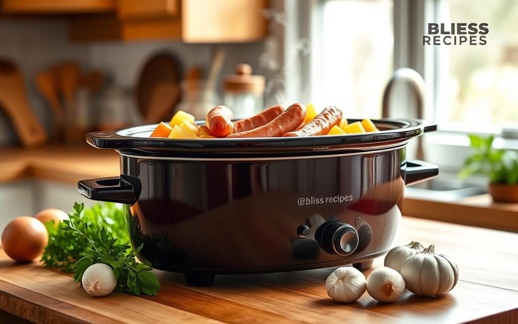 crock pot sausage and potatoes