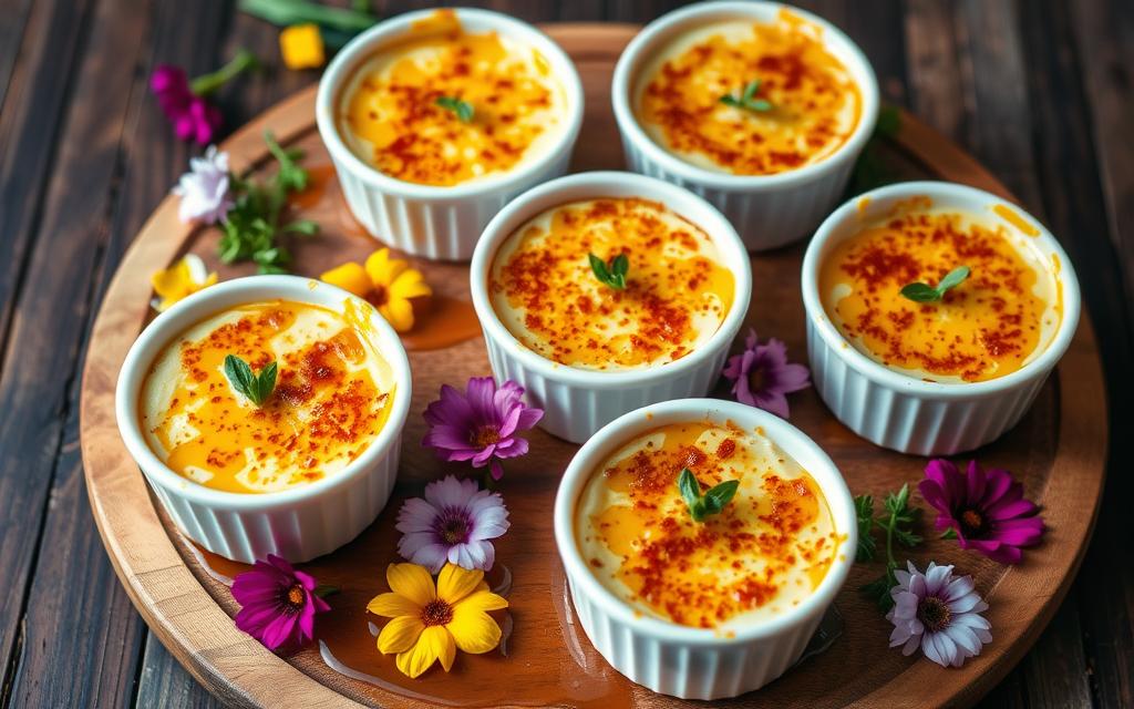 crab brulee presentation